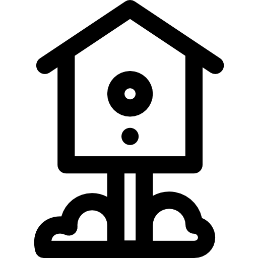 Birdhouse Curved Lineal icon