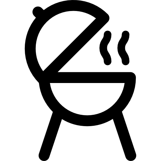 バーベキュー Curved Lineal icon