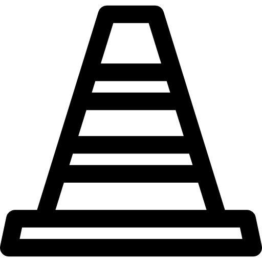 stożek Curved Lineal ikona