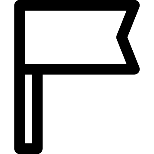flaga Curved Lineal ikona