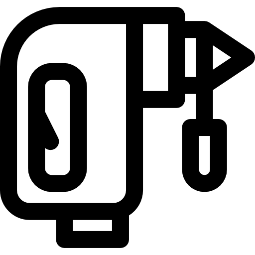 taladrador Curved Lineal icono
