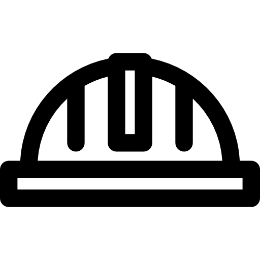 ヘルメット Curved Lineal icon