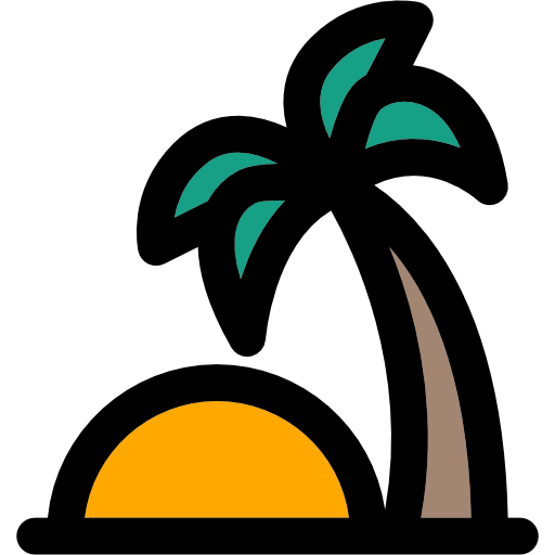 tropical Vector Market Light Rounded icono