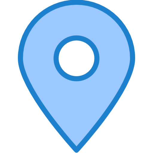 Location pin srip Blue icon