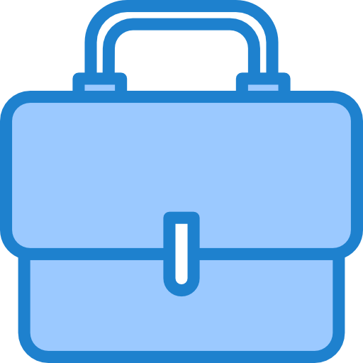 Suitcase srip Blue icon