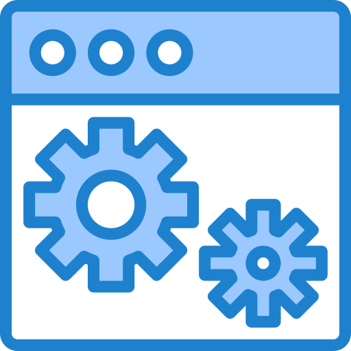 Webpage srip Blue icon