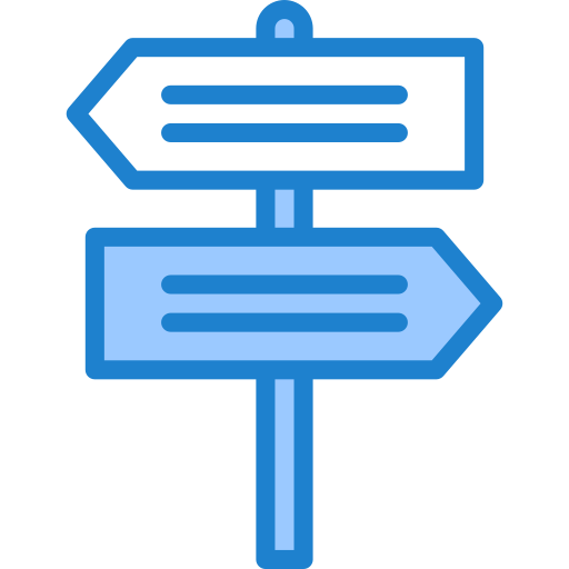 Direction srip Blue icon