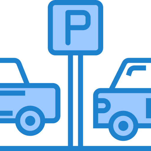 parkeren srip Blue icoon