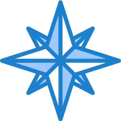 brújula srip Blue icono