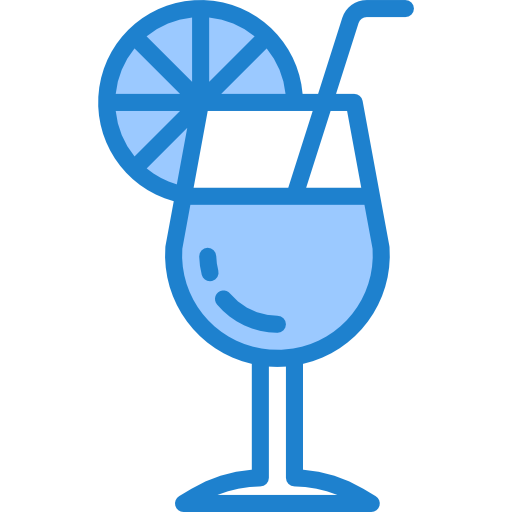 cocktail srip Blue icon