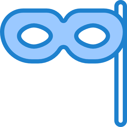 Eye mask srip Blue icon