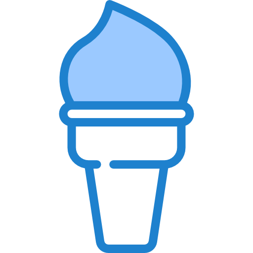 Icecream srip Blue icon
