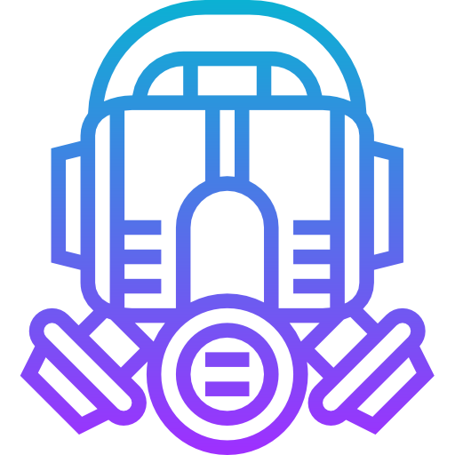 Gas mask Meticulous Gradient icon