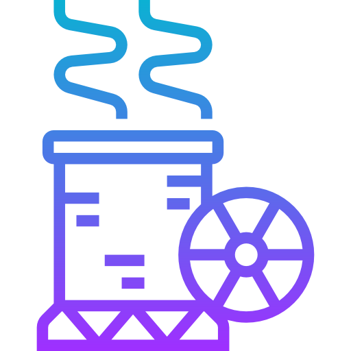 energia nucleare Meticulous Gradient icona