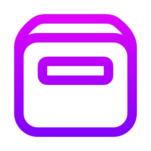 Box Generic gradient outline icon