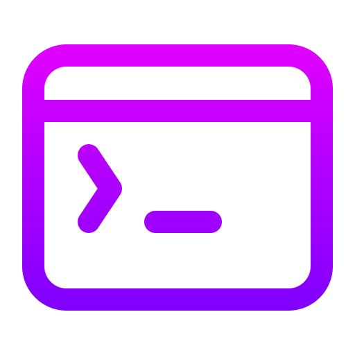 Code Generic gradient outline icon