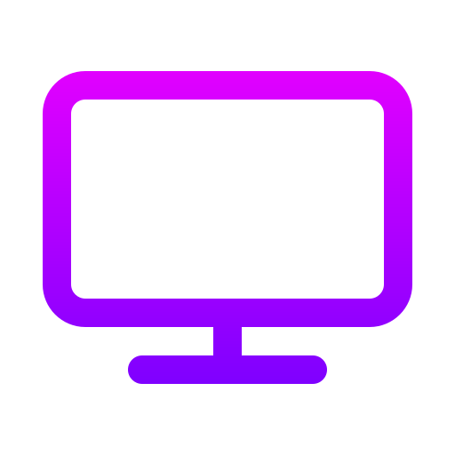 desktop Generic gradient outline icon