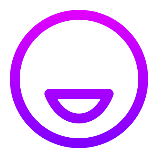 Happy Generic gradient outline icon