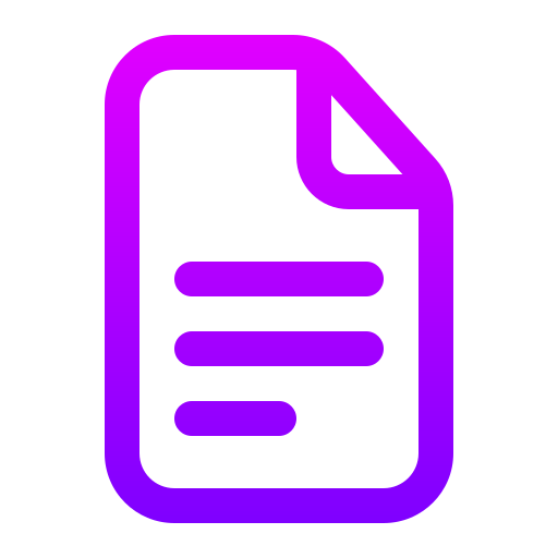 documenten Generic gradient outline icoon