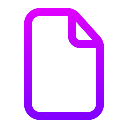 ドキュメント Generic gradient outline icon
