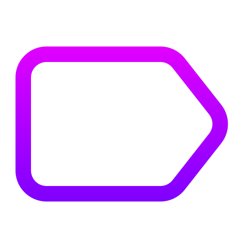 Label Generic gradient outline icon