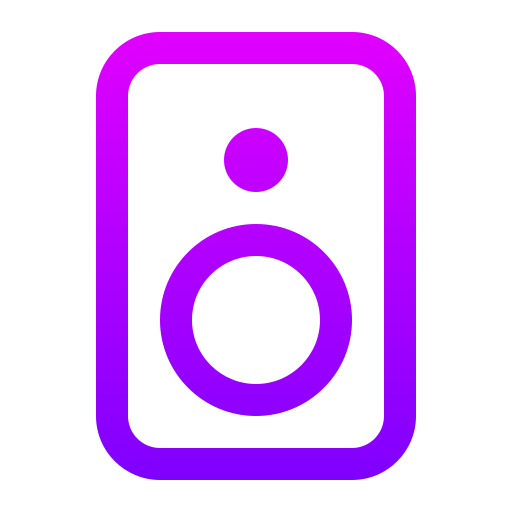 luidspreker Generic gradient outline icoon