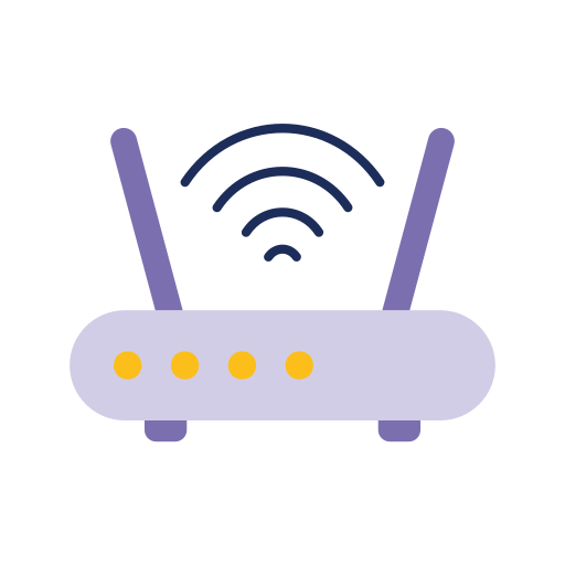 Wireless access point Generic color fill icon