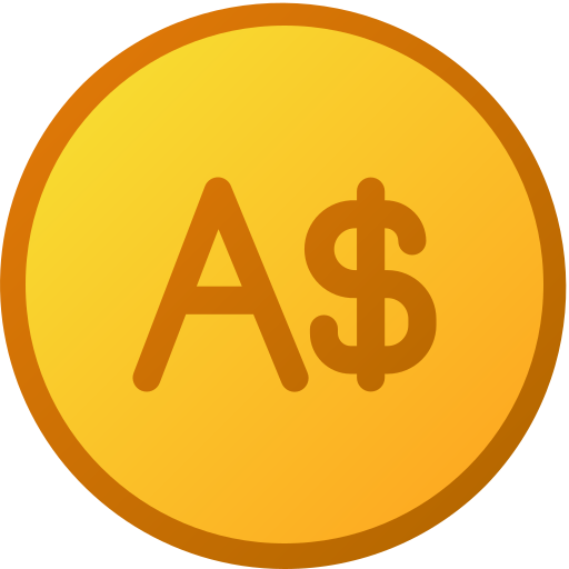 Australian dollar Generic gradient lineal-color icon