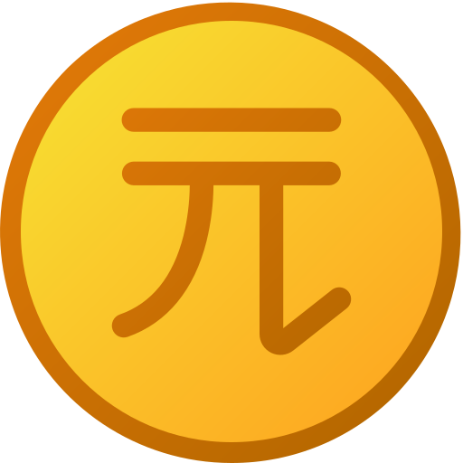 neuer taiwan-dollar Generic gradient lineal-color icon