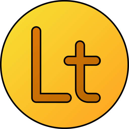 litas Generic gradient lineal-color icon