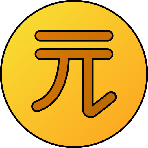 New taiwan dollar Generic gradient lineal-color icon