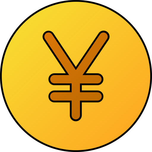 yen Generic gradient lineal-color icon