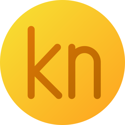 kroatische kuna Generic gradient fill icon