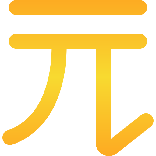 ニュー台湾ドル Generic gradient outline icon