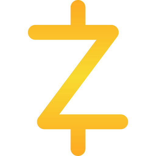 zcash Generic gradient outline ikona