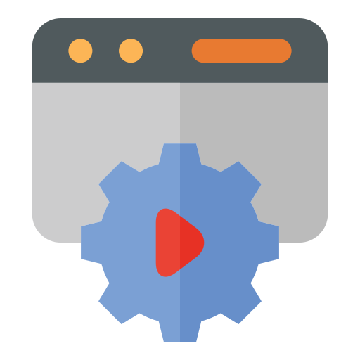 Video editing Generic color fill icon