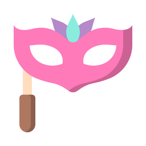 maschera da festa Generic color fill icona