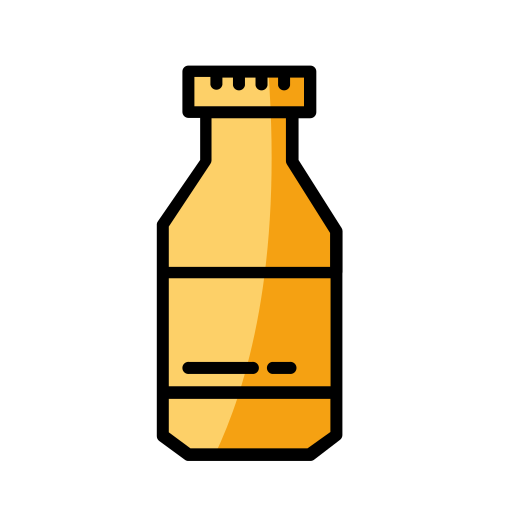 Bottle and glas Generic color lineal-color icon