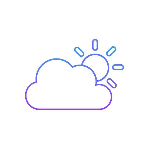nuvem Generic gradient outline Ícone