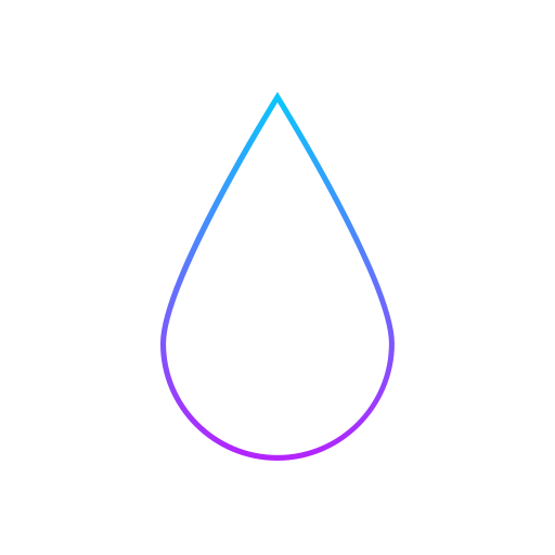 Капля воды Generic gradient outline иконка