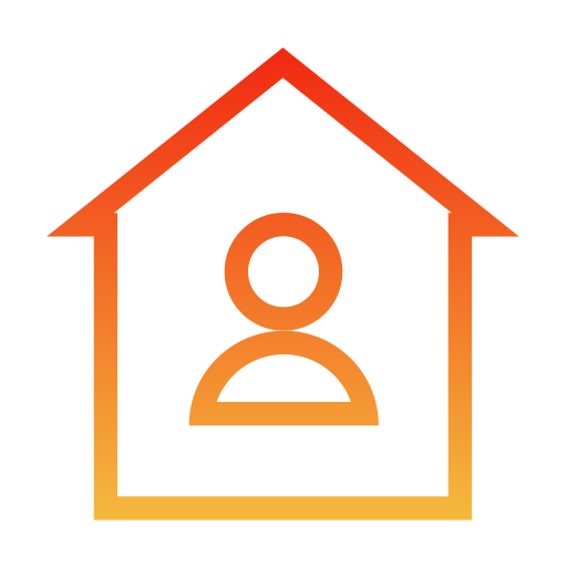 Stay at home Generic gradient outline icon