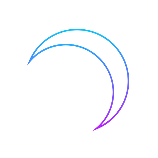 Moon Generic gradient outline icon