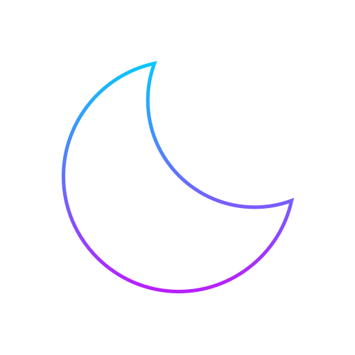 Moon Generic gradient outline icon