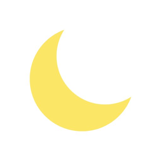 księżyc Generic color fill ikona