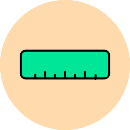 linijka Generic color lineal-color ikona
