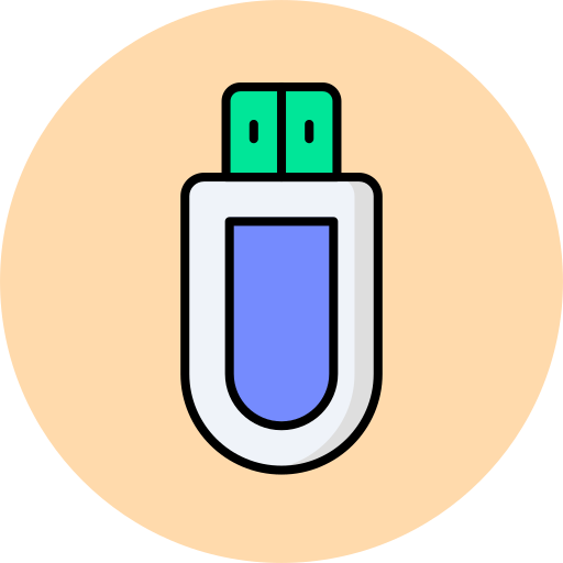 usb Generic color lineal-color icon