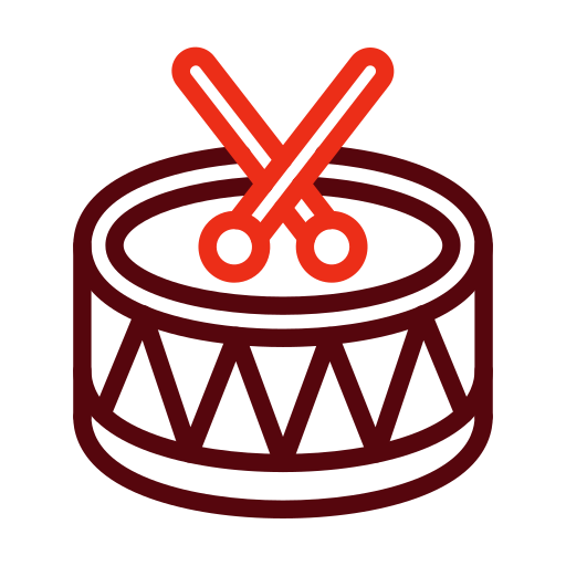 Drums Generic color outline icon