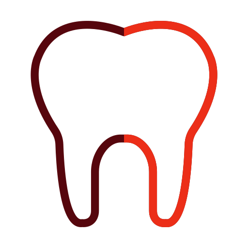 dente Generic color outline icona