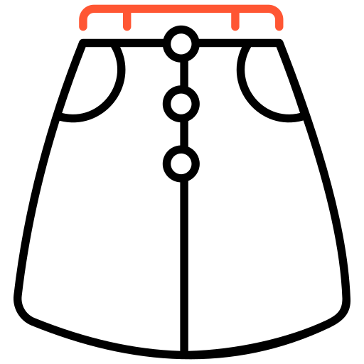 スカート Generic color outline icon