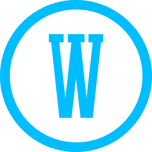 lettera w Generic color outline icona